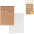 Ginger ray bruiloft uitnodigingskaart met envelop 10 stuks | 20 stuks