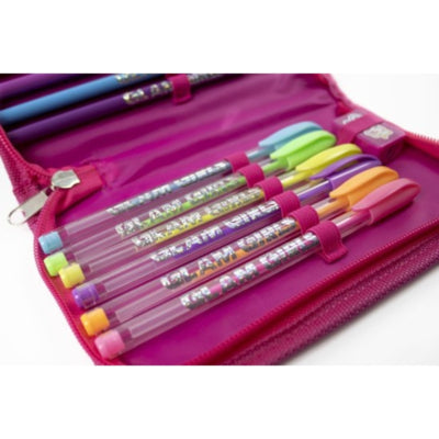 Craft universe glam girls etui met inhoud roze 19 cm 13-delig | 12 stuks