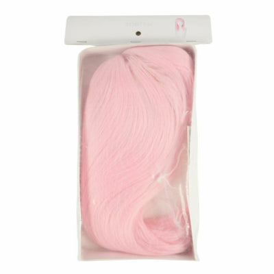 Pruik halflang roze one size | 10 stuks
