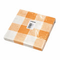 Servetten oranje wit 33 x 33 cm 20 stuks | 36 stuks