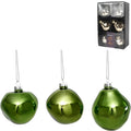 Xmas by mooss xmas by moos kerstballen groen 8 cm 6 stuks | 12 stuks