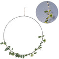 Hangdecoratie ring botanical led op batterij 60 cm | 12 stuks