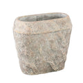 Ptmd bloempot lourdes crème 30 cm | 2 stuks