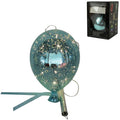 Glazen ballon op batterij groen 21 cm | 12 stuks