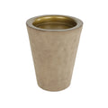 Theelichthouder tiffany beige goudkleurig 11,5 cm | 10 stuks