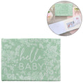 Ginger ray fotoalbum hello baby linnen groen 21 cm | 10 stuks