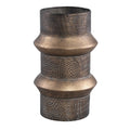 Ptmd vaas danzic goudkleurig 30 cm | 2 stuks
