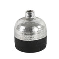 Countryfield vaas terri s zwart zilverkleurig 13 cm | 12 stuks