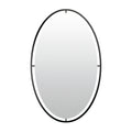 Len-fra wandspiegel salem zwart 60 cm | 2 stuks