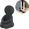 Kaarsenhouder hug zwart 8 cm | 36 stuks