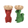 Daan kromhout schaal jingle eekhoorn rood groen 17 cm 2 assorti | 8 stuks