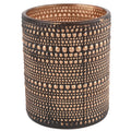 Countryfield theelichthouder nelle l zwart bronskleurig 12,5 cm | 12 stuks