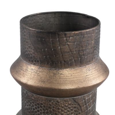 Ptmd vaas danzic goudkleurig 30 cm | 2 stuks