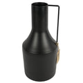 Vaas bottle metaal mat zwart 33,5 cm | 4 stuks