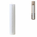 Senza adventskaars wit 5 x 25 cm | 12 stuks
