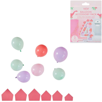 Ginger ray ballonnen set dino 12 cm set van 49 | 20 stuks