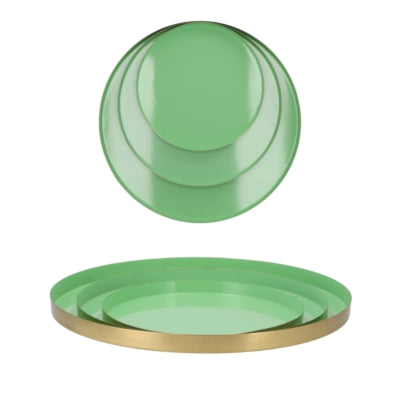 Daan kromhout dienblad marrakech mint goudkleurig 26 cm | 6 stuks