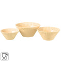 J-line kom perzik 20 cm set van 3 | 6 stuks