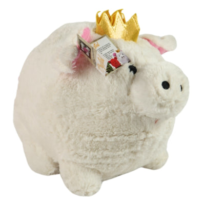 Funky piggy family knuffel funky piggy wit 30 cm | 6 stuks
