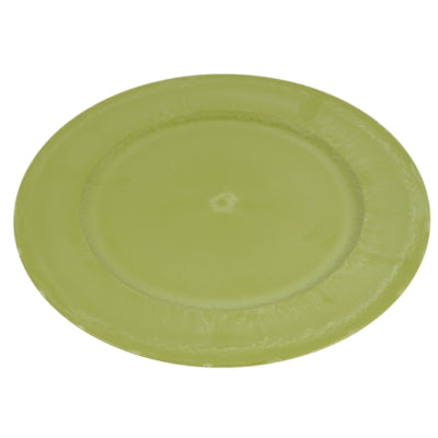 Hbx decoratie bord groen 33 cm | 12 stuks