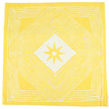 Fair trade kussenhoes tribal geel 45 x 45 cm | 12 stuks