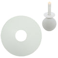 Stjernsund kaarsenring loua wit mat 9cm | 48 stuks