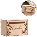 Ginger ray kaartenbox hout naturel 30 cm | 5 stuks