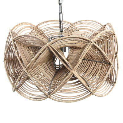 Ptmd hanglamp yena rattan naturel 57 cm | 2 stuks
