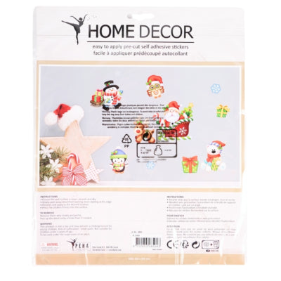 Muurstickers pop up kerst rendier 25 cm | 24 stuks