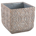 Ptmd bloempot jenah bruin xl 40 cm | 2 stuks