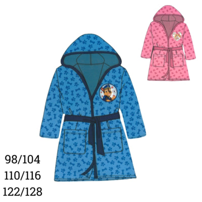 Paw patrol badjas roze blauw 2 assorti | 24 stuks