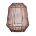 Ptmd windlicht justy m koperkleurig 32 cm | 2 stuks