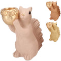 Daan kromhout schaal jingle eekhoorn staand zand roze 21 cm 3 assorti | 6 stuks