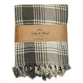 Take a plaid polyback picknickplaid groen wit 160 x 160 cm | 10 stuks