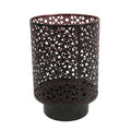 Casablanca windlicht zwart paars 20 cm | 4 stuks