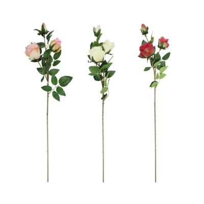 Kunstbloem rozen 82 cm 3 assorti | 24 stuks