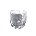 Ptmd bloempot marmy zwart xs 9 cm | 12 stuks