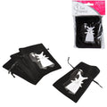 Fluwelen zakjes bruiloft 10 cm 4 stuks | 24 stuks