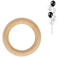 Amscan ballongewicht ring hout 8 cm | 24 stuks