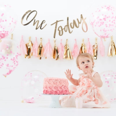 Ginger ray taart smash kit baby roze set van 8 | 10 stuks