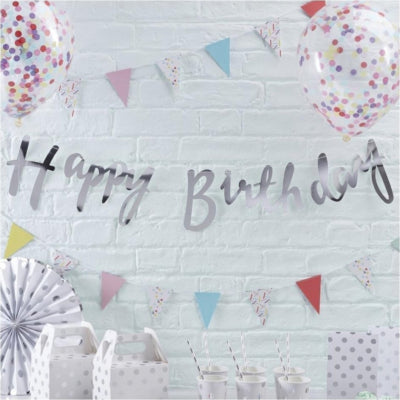 Ginger ray letterslinger happy birthday 1,5 m | 20 stuks