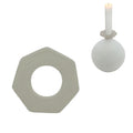Stjernsund kaarsenring loua grijs glans 5,5cm | 48 stuks