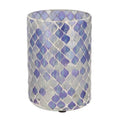 Daan kromhout theelichthouder mosaic l paars 15 cm | 12 stuks