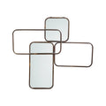 Ptmd spiegel feron ijzeren frame rechthoeken 84 cm | 2 stuks