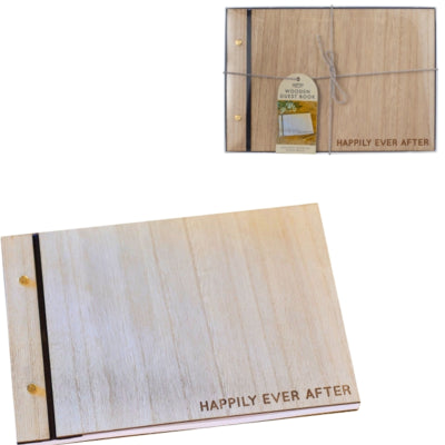 Ginger ray gastenboek hout 26 cm | 5 stuks