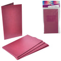 Menukaarten paars 17 cm 5 stuks | 24 stuks