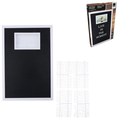 Letterbord met fotolijst 45 cm | 5 stuks