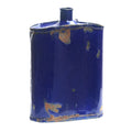 Vaas veldfles jady metaal blauw 20 cm | 8 stuks