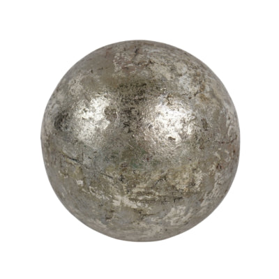 Decoratie bal metallic grijs 12 cm | 12 stuks