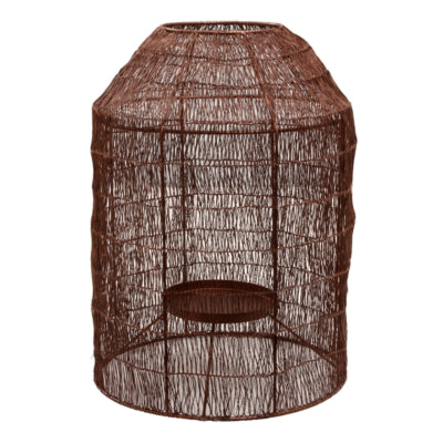 Ptmd windlicht maddin l koperkleurig 38 cm | 2 stuks